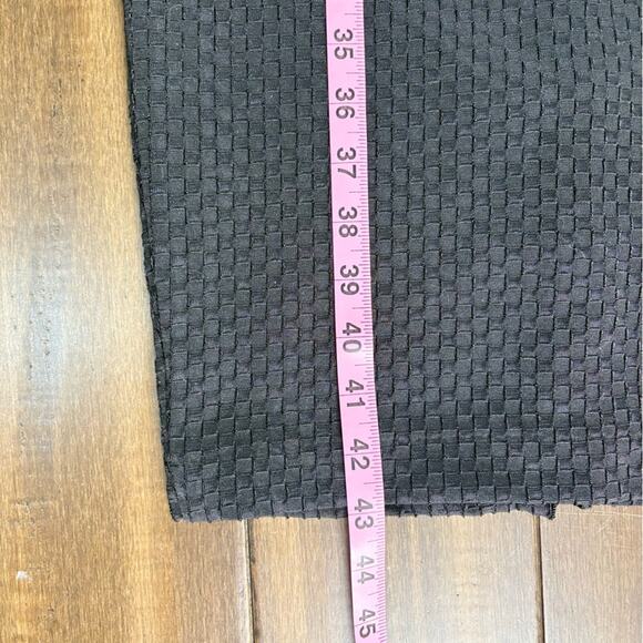 NWT BW Collection Zara size M Black Textured Cap Sleeve Dress Midi Knit Bodycon - Picture 6 of 12